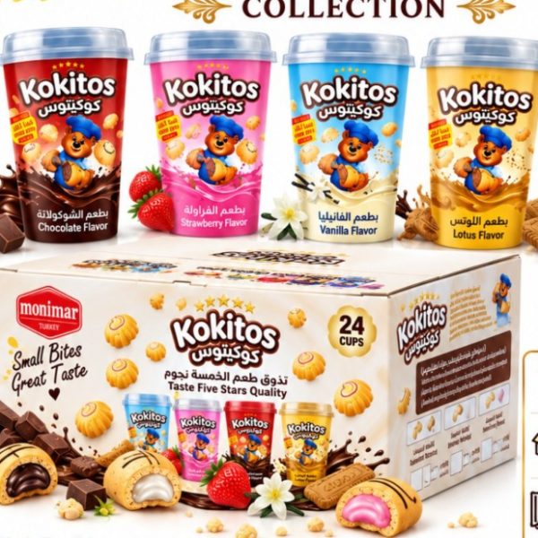 Kokitos mini cream-filled cookies cups 100 g - Monimar