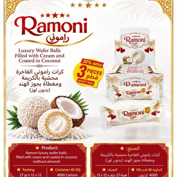Ramoni 27g Coconut Wafer Balls